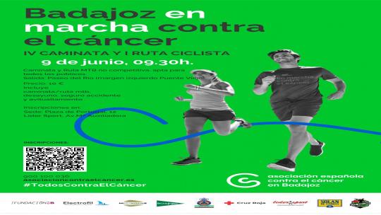 Badajoz en marcha contra el cáncer IV CAMINATA Y I RUTA CICLISTA