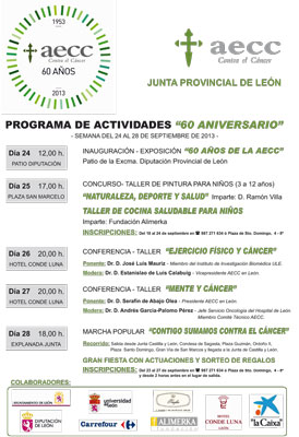 Actividades 60 aniversario aecc León