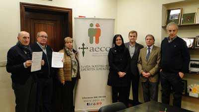 Acuerdo de colaboración de la AECC de Bizkaia con la Fundación ARGIA – Ostomizados de Bizkaia