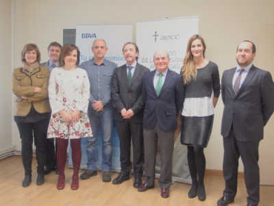 Los empleados de Navarra del BBVA apoyan el proyecto solidario “Prestaciones sociales a enfermos oncológicos”
