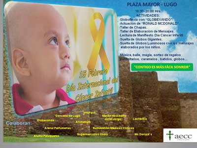Día internacional del niño con cáncer. aecc Lugo