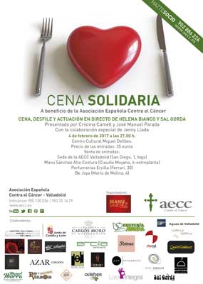 Cena - Gala Solidaria AECC Valladolid 2017