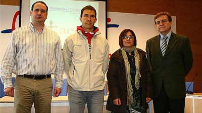 Asier Albizua, Andoni Ruiz, Juana Mª Pérez y Gabriel Otalora (S.M)