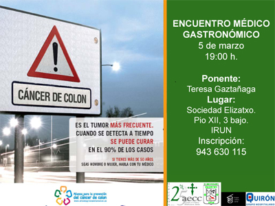 Encuentro médico-gastronómico contra el cáncer de colon en San Sebastián