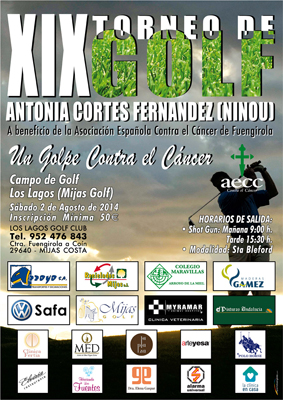 XIX Torneo de Golf a beneficio de aecc Fuengirola  