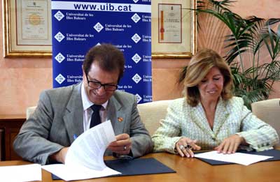 Convenio de Colaboración entre la Junta de Balears de la Asociación Española contra el Cáncer y la UIB