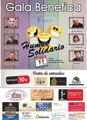 “Humor Solidario” a beneficio de la aecc en San Martín de La Vega