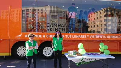 Campaña de Prevención de Cáncer de Piel AECC León 2016