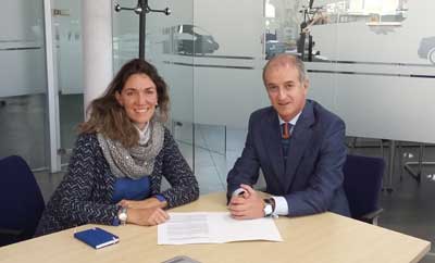 La empresa proveedora de tecnología SKF suscribe un acuerdo de colaboración económica con la AECC de Madrid