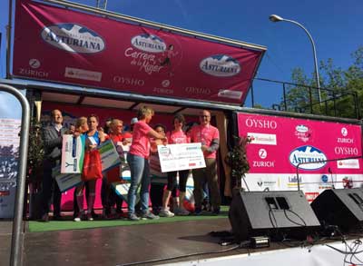 La AECC se une al rosa con las 33.000 participantes en la XIV Carrera de la Mujer-Central Lechera Asturiana de Madrid