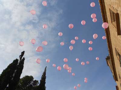 Día contra el cáncer de mama 2013 en Alcañiz, Alcorisa y Andorra