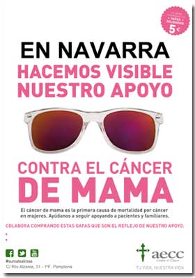 Más de quince actos para  la Campaña Contra el Cáncer de Mama en Navarra