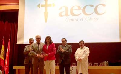 El Voluntariado de la AECC recibe el reconocimiento del Hospital Severo Ochoa de Leganés en su 30º aniversario