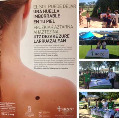 Campaña de prevención de cáncer de piel 2014 aecc Álava