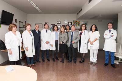 Presentación del equipo de voluntariado de la Junta de Balears de la aecc en el Hospital Son Llàtzer